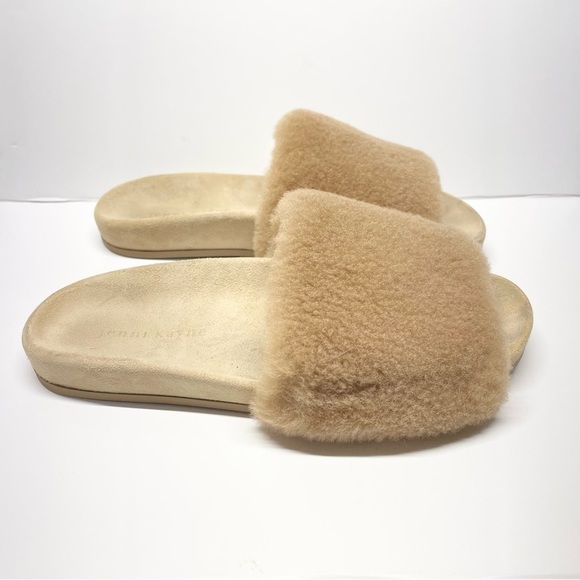 Jenni Kayne Shearling Slides Sandals - Picture 3 of 7